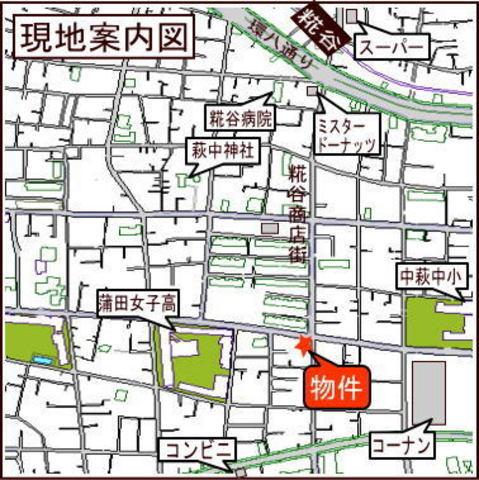 【地図】京急空港線糀谷駅徒歩7分