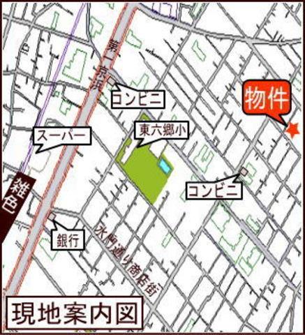 【地図】京急本線雑色駅徒歩10分