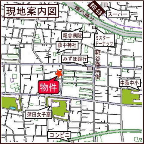 【地図】京急空港線糀谷駅徒歩7分