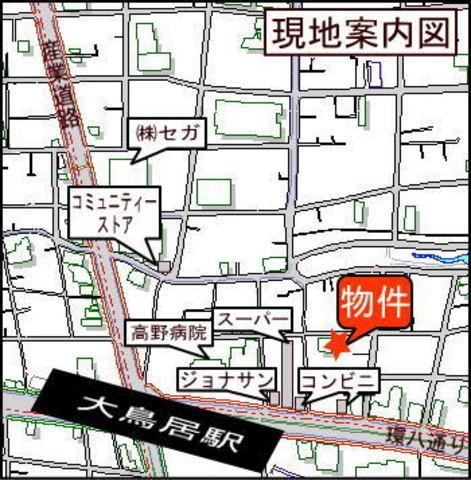 【地図】京急空港線大鳥居駅 徒歩5分