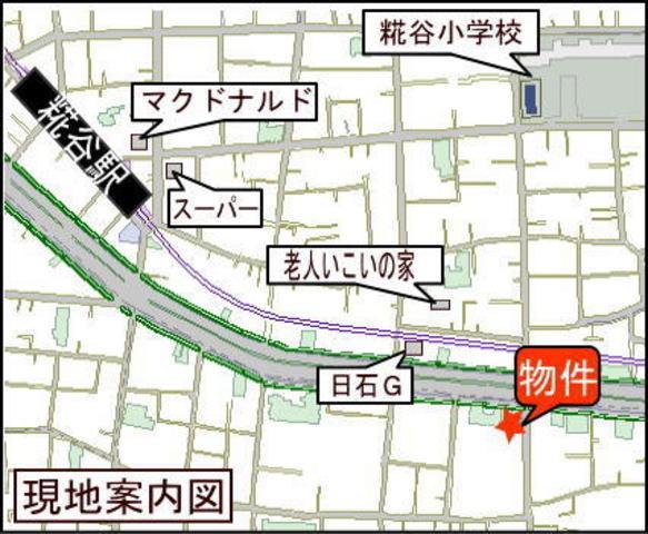 【地図】京急空港線糀谷駅 徒歩5分　買物施設も近くです