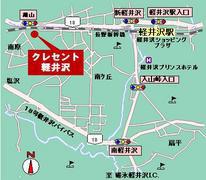 【地図】クレセント軽井沢ＭＡＰ