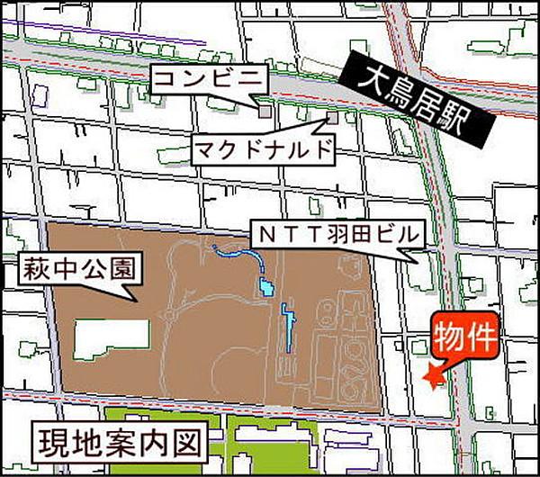 【地図】★京急空港線『大鳥居』駅徒歩4分★