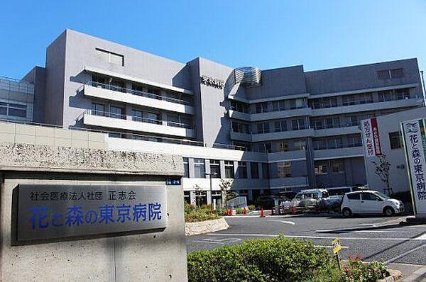 【周辺】【総合病院】花と森の東京病院まで651ｍ