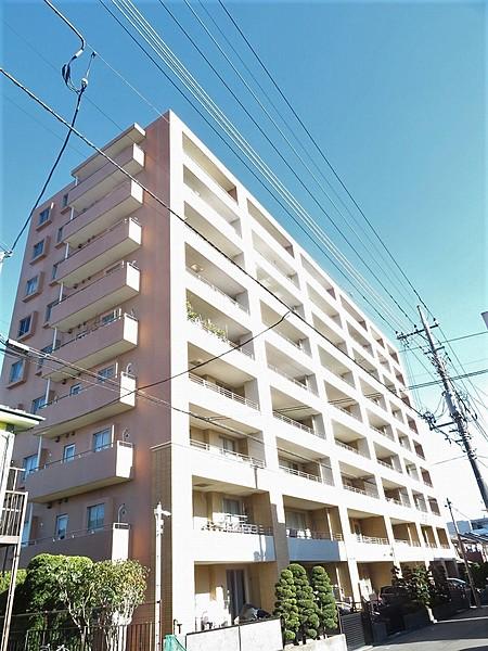 【外観】JR横浜線「矢部」駅より徒歩約4分、通勤・通学にアクセス良好の9階建マンションです。