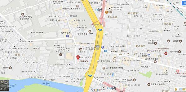 【地図】愛宕橋駅徒歩５分の立地です。中心部へのアクセスも良好です。