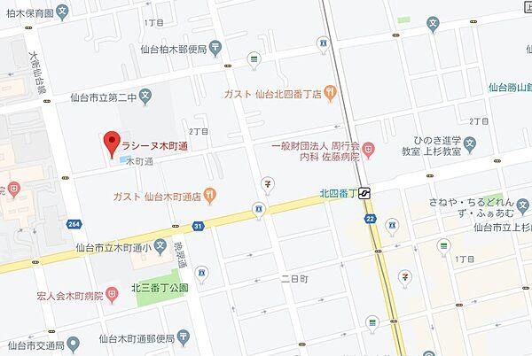 【地図】北四番丁駅徒歩１０分圏内の好立地です。