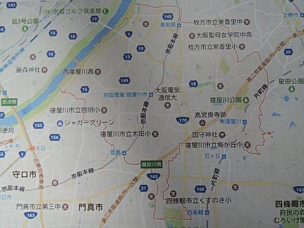 【地図】寝屋川市全域地図