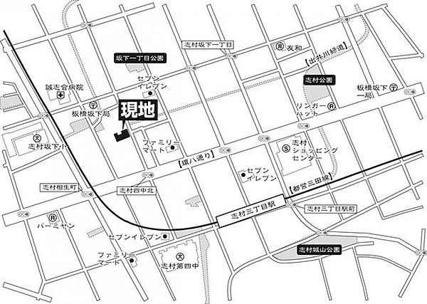 【地図】都営三田線『志村三丁目』駅徒歩5分