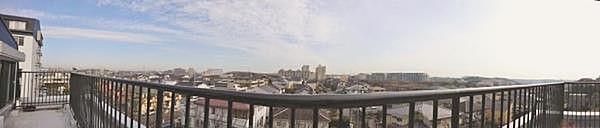 【周辺】外観:ルーフバルコニーからのパノラマの眺望です