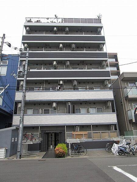 【外観】２０１４年（平成２６年）７月建築のペットと暮らせるマンションです。大阪メトロ千日前線・今里筋線　今里駅まで徒歩６分、JR環状線　玉造駅まで徒歩１０分の好立地です。
