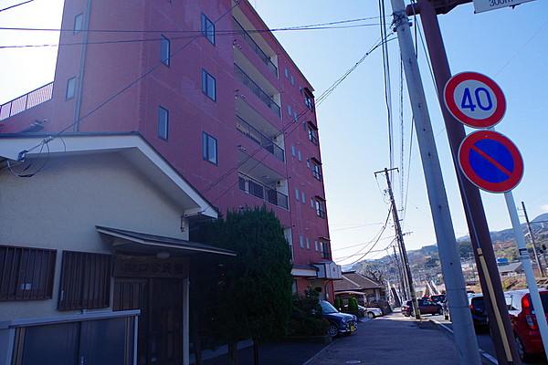 【外観】小田原市早川の分譲マンション「早川リバーサイドマンション」