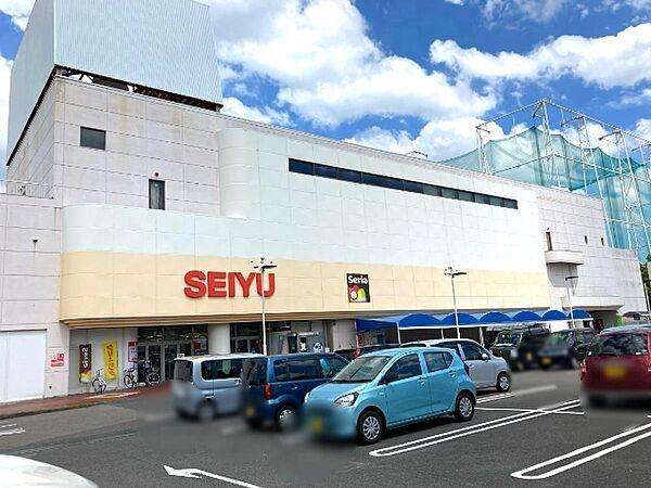 【周辺】スーパー「西友ピア・タウン店まで381m」