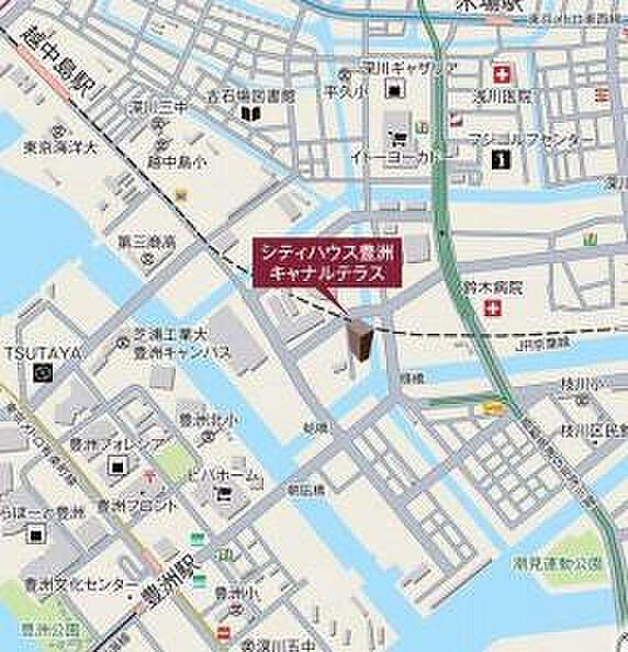 【地図】シティハウス豊洲キャナルテラス