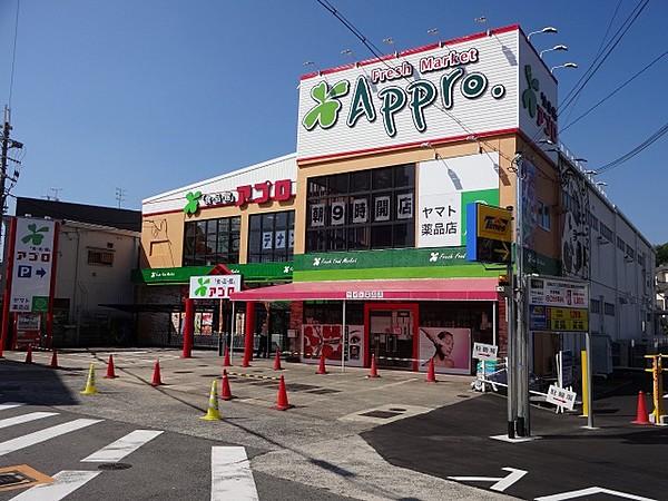 【周辺】食品館アプロ国分店(スーパー)まで666m