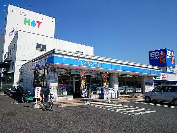 【周辺】ローソン八尾沼四丁目店(コンビニ)まで521m