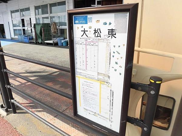 【周辺】大松東停留所まで200ｍ徒歩3分。徳島駅から鳴門市まで行くバス停が近いと嬉しいですね。