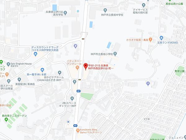 【地図】物件現地：神戸市西区伊川谷町有瀬14-21
