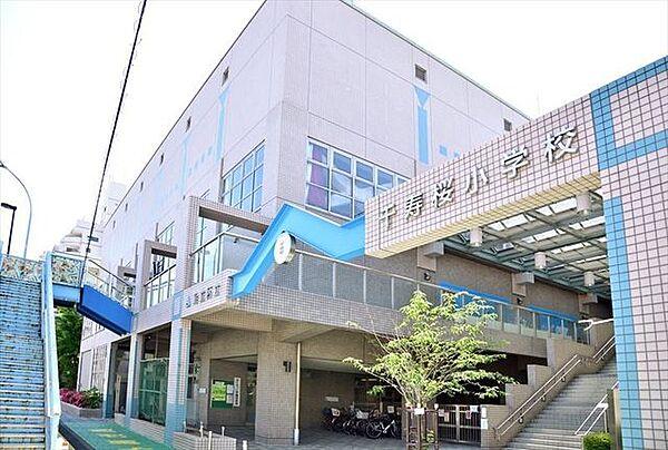 【周辺】足立区立千寿桜小学校 徒歩6分。 420m