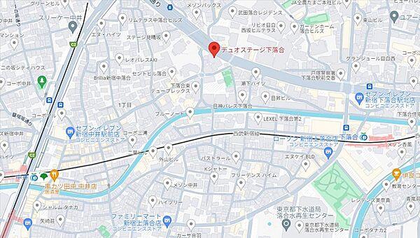 【地図】西武新宿線 下落合駅 から徒歩6分！