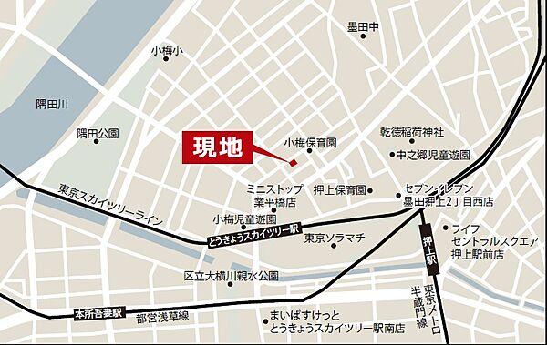 【地図】「東京スカイツリー駅」からのマップ