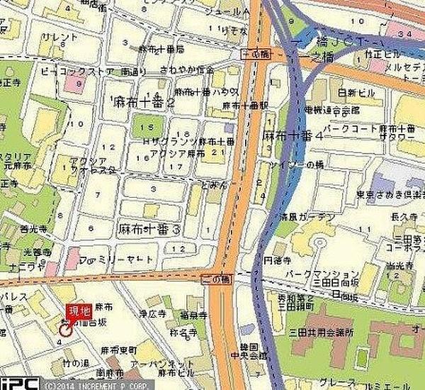 【地図】南麻布ハウス