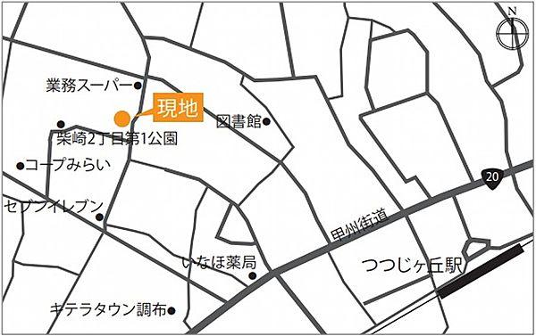 【地図】東京都調布市柴崎2丁目13ー1