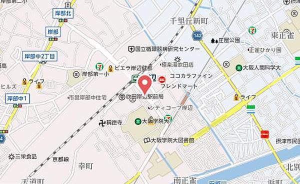 【地図】レガーロハイム1番館