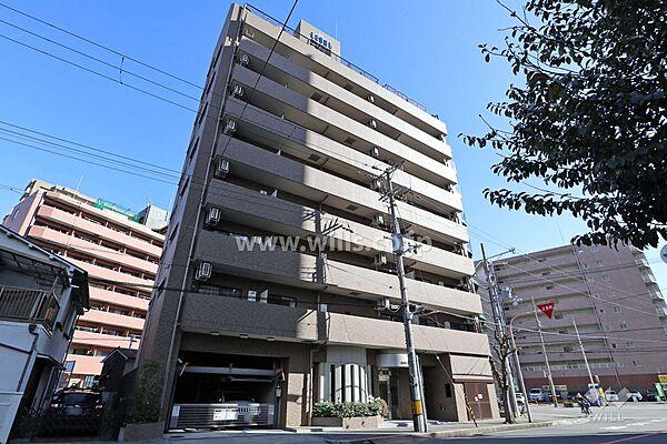 【外観】リーガル新大阪6の外観（北西側から）。「宮原1丁目」にある総戸数25戸の小規模マンションです。