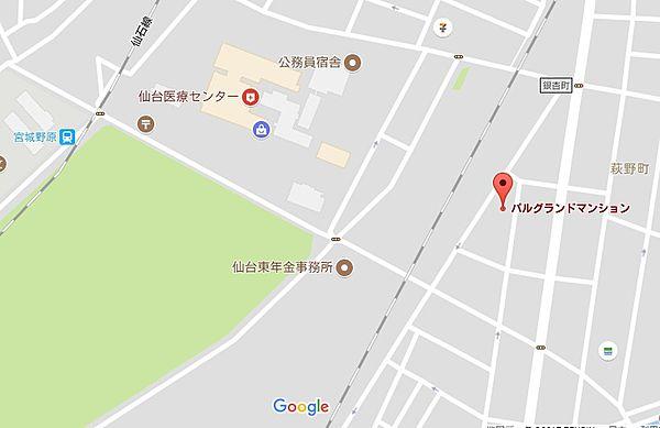 【地図】仙石線「宮城野原駅」徒歩１０分
