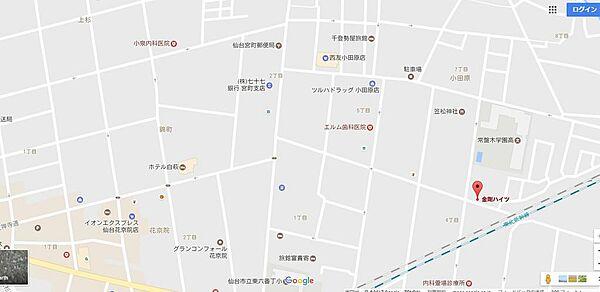 【地図】仙台駅・中心部徒歩圏内。