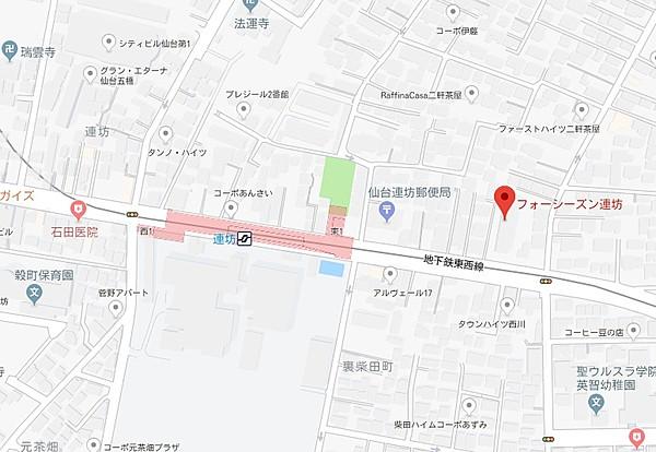 【地図】フォーシーズン連坊・地図