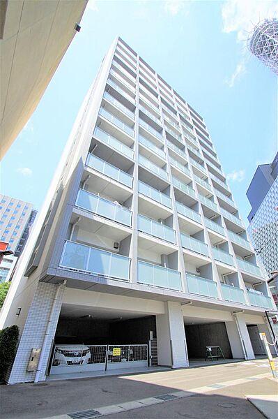 【外観】仙台中心部RC造13階建てハイグレードオートロックマンションマンション。