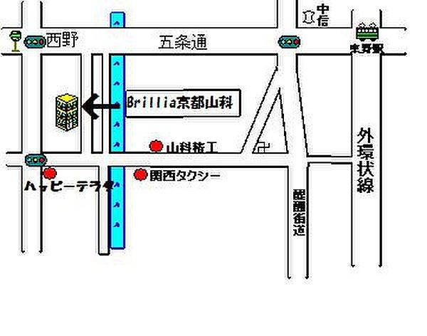 【地図】東野駅歩9分