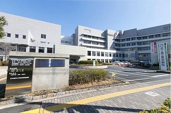 【周辺】花と森の東京病院まで1600m 最新の知識と技術に基づき、安心確実な医療を提供することによって、地域医療に貢献する。