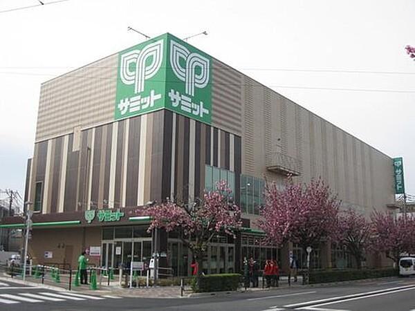 【周辺】サミットストア東長崎店まで433m。食品や日用品など幅広い商品を取り扱う総合スーパーです。