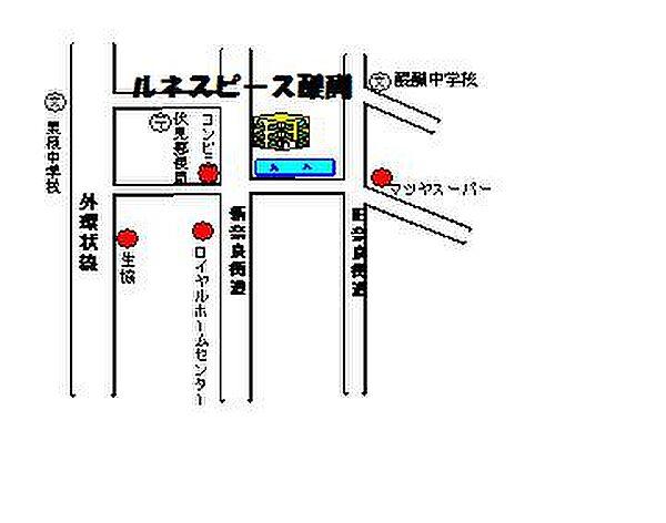 【地図】石田駅歩11分