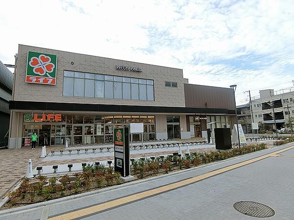 【周辺】【スーパー】ライフ鳴尾駅前店まで462ｍ