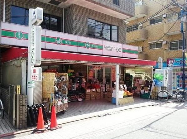 【周辺】コンビニエンスストアローソンストア100 江東石島店まで369ｍ