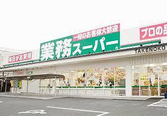 【周辺】スーパー業務スーパーＴＡＫＥＮＯＫＯ奈佐原店まで1110ｍ
