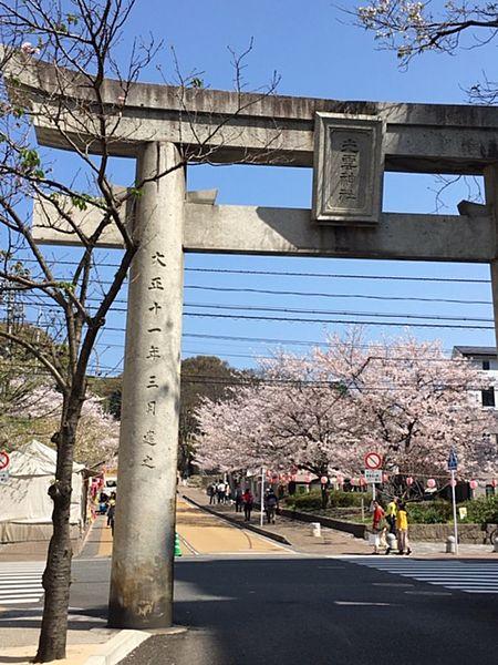 【周辺】福岡市内屈指の桜の名所・西公園参道はすぐそば約50ｍ（4月6日撮影）
