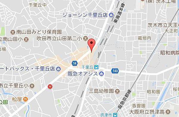 【地図】ポートステージ千里丘