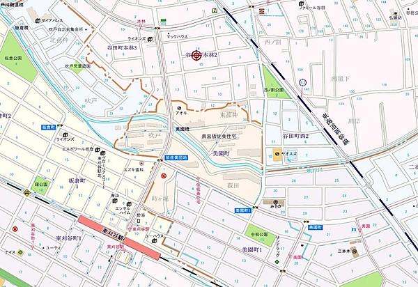 【地図】ＪＲ東海道本線「東刈谷」駅より徒歩8分
