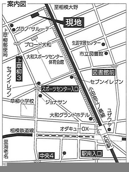 【地図】駅から平坦な立地☆