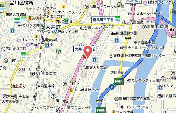 【地図】クレセントパレス東大井