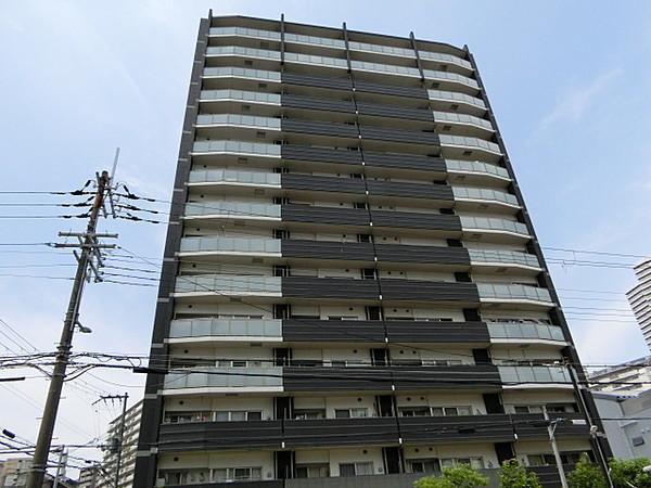 【外観】【クレヴィア都島友渕町】2010年9月建築、15階建て、総戸数57戸のマンションです。