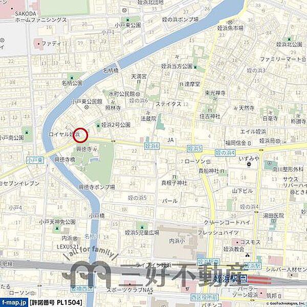 【地図】姪浜駅まで約900ｍ。
