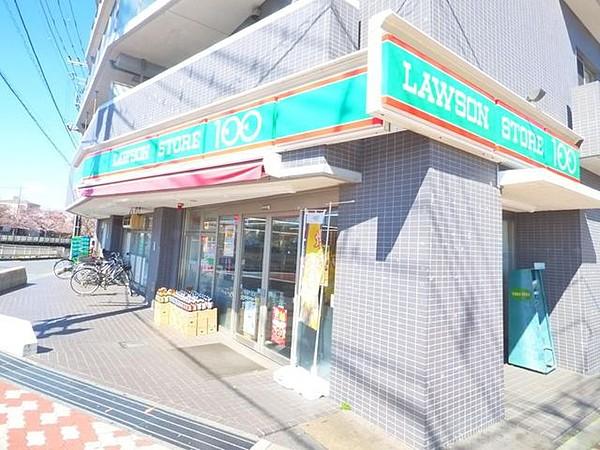 【周辺】ローソンストア100江戸川三角店 徒歩3分。 230m