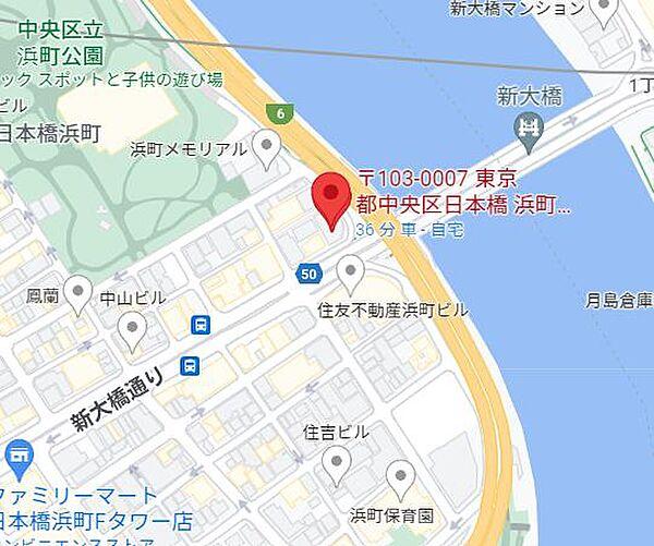 【地図】隅田川沿いのリバーサイド。広い公園も徒歩すぐで自然を感じられます。