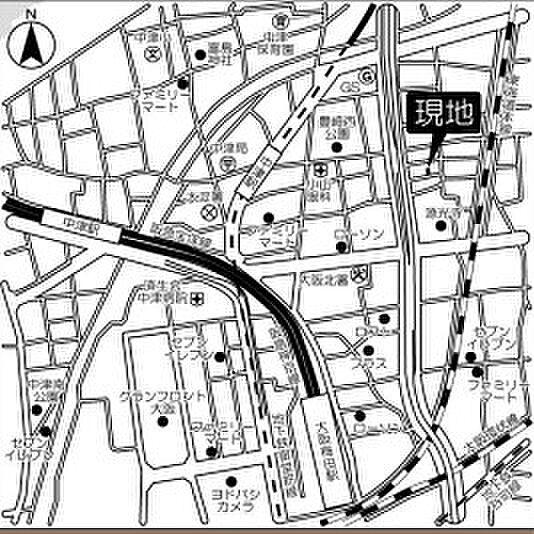 【地図】HORIZON UMEDA NORTH 